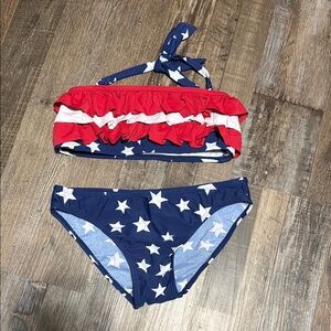Red and Blue Star Bikini Set